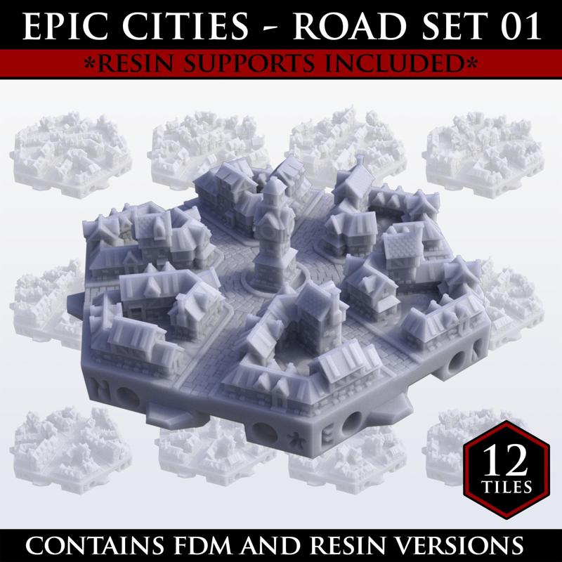Hexton Hills Epic Cities Road Set 01