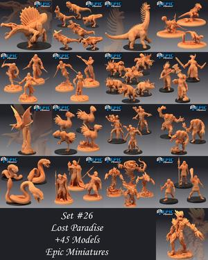 Lost Paradise Set / Dinosaur & Ancient Jurassic Collection / Pre-Supported