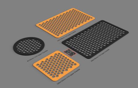 Honeycomb Design Wall Grid Cover 120x120mm / 150x256mm / 150x236mm / Ø120mm