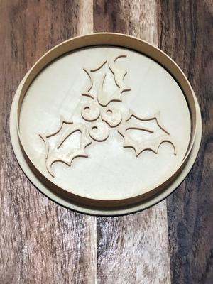 Christmas Elements - Holly Cookie Cutters and Stamps