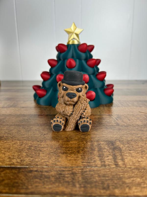 Christmas Grizzly Bear