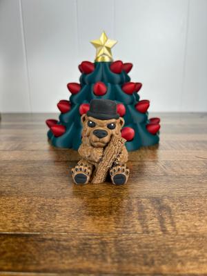 Christmas Grizzly Bear