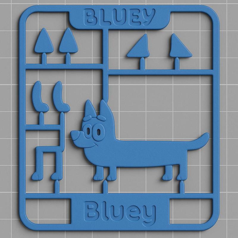 bluey kit card LONG DOGS 