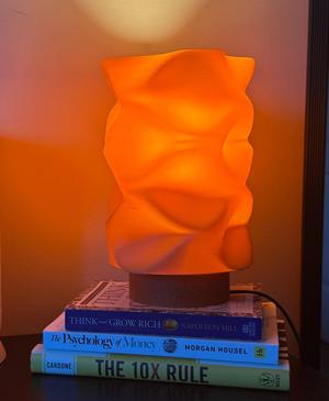 Abstract Crumpled Lamp - Unique Modern Desk Lamp