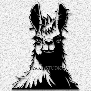 llama wall art alpaca wall decor fortnite llama decoration fanart