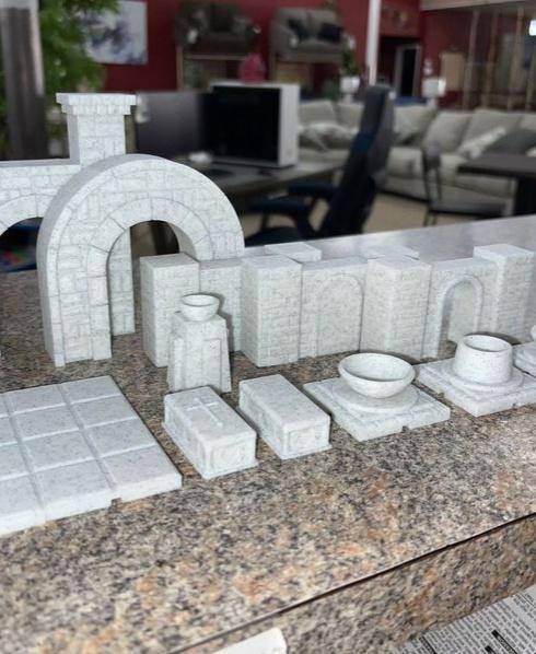 D&D Structures Pack 1 - Print in place