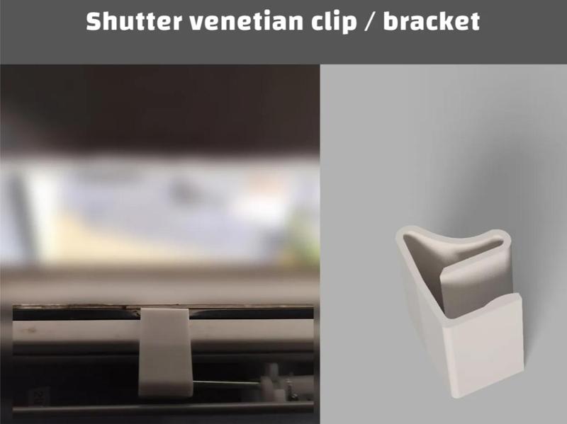 Blinds Shutter bracket Venetian clip no drill