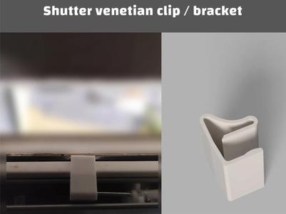 Blinds Shutter bracket Venetian clip no drill