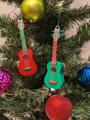 Ukulele Christmas Ornament