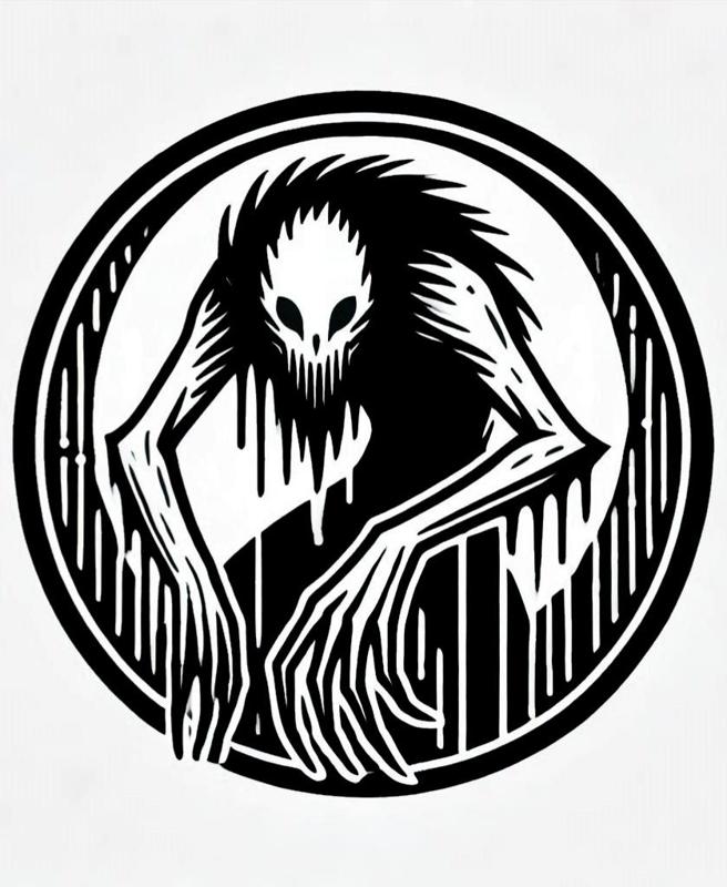 Leather Stamp 75mm Wendigo