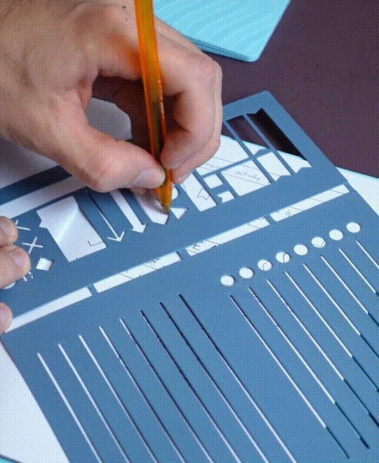 Notebook stencil