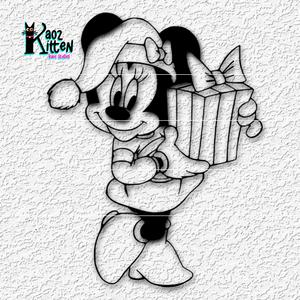 christmas minnie mouse xmas disney decor fanart