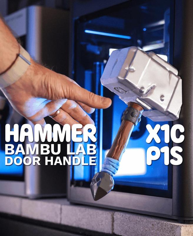 Forge Hammer - Handle for Bambu Lab printers