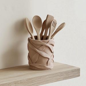 Clay Weave Holder - 3D Printed Rustic Organizer