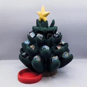 christmas tree dice tower holder
