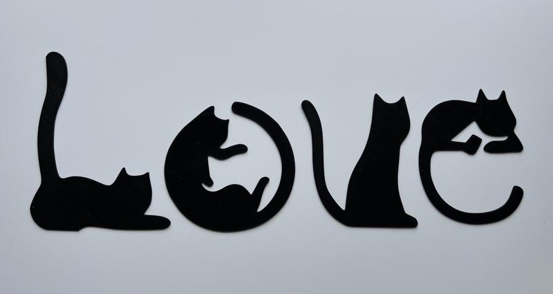 Cat Love Wall Art #1