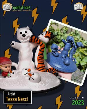 Calvin Hobbes Snow Scene