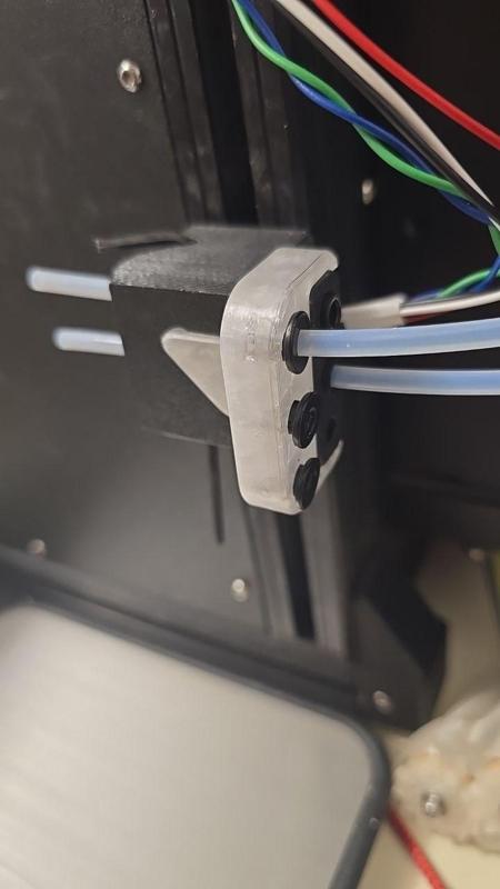 Optimised Prusa XL side filament bypass - UM2 Quick PTFE Pipe Coupling Collet