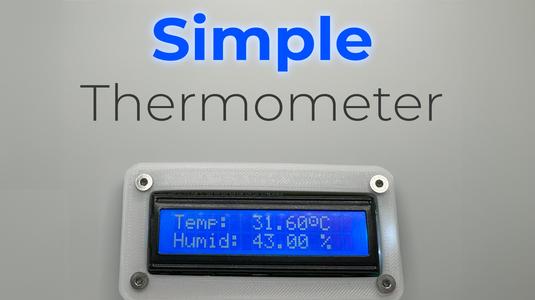 16x2 Simple Thermometer