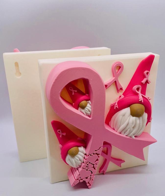 Awareness Ribbon Gnome Plaque