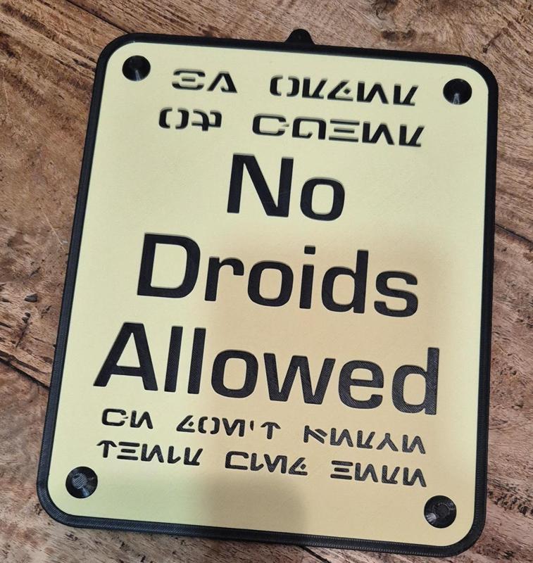 Star Wars - No Droids Allowed