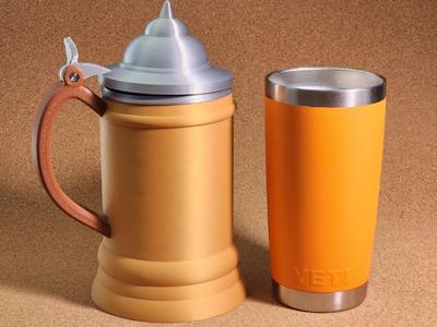 Oktoberfest Beer Stein: Accommodates a 20 Ounce Yeti Tumbler