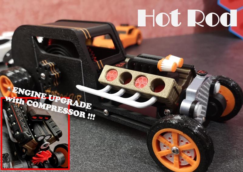 Hot Rod spring engine - V8 running