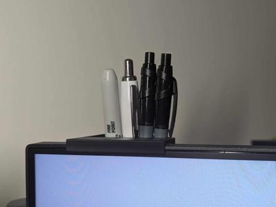 Monitor mounted ped holder