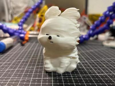 Scribbly Dog (Windblown Dog) Figurine