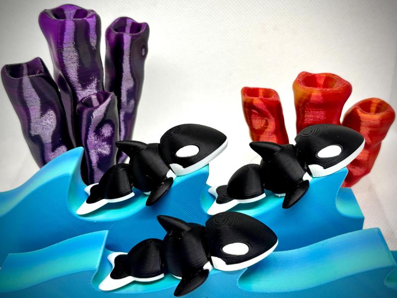Cute Articulated Baby Orca (Killer Whale)