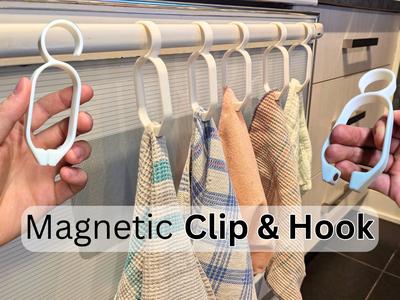 Magnetic Clip Hook for Travel and Home Use