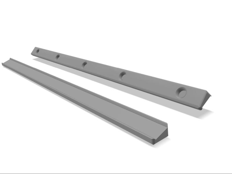 LED Strip Mounting Bar for Bambulab P1S, P1P, X1E