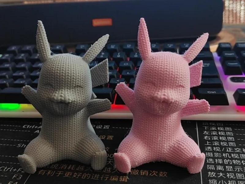 It's getting cold, knit a Pikachu (10cm tall, only 27g, invisible layer lines)