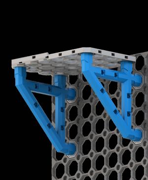 2x2 Bracket - Bolt-Locked Inserts