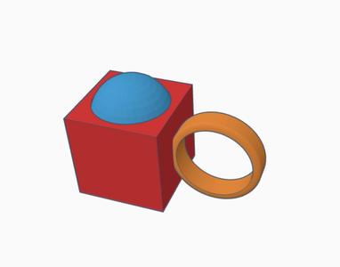 stress cube ring 