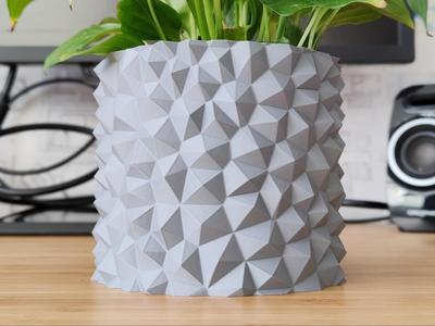 Parametric Stone Plant Pot and Planter - Vase Mode