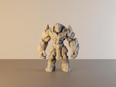 Stone or rock D&D monster for wargaming