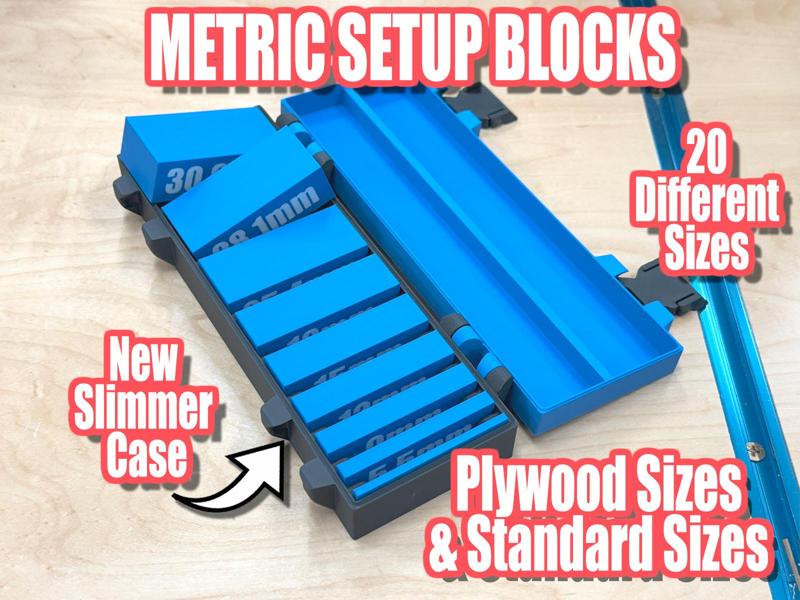 Woodworking Setup Blocks - Metric
