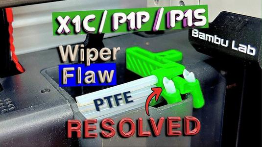 Ultimate X1 / P1 Nozzle Wiper Over Engineered