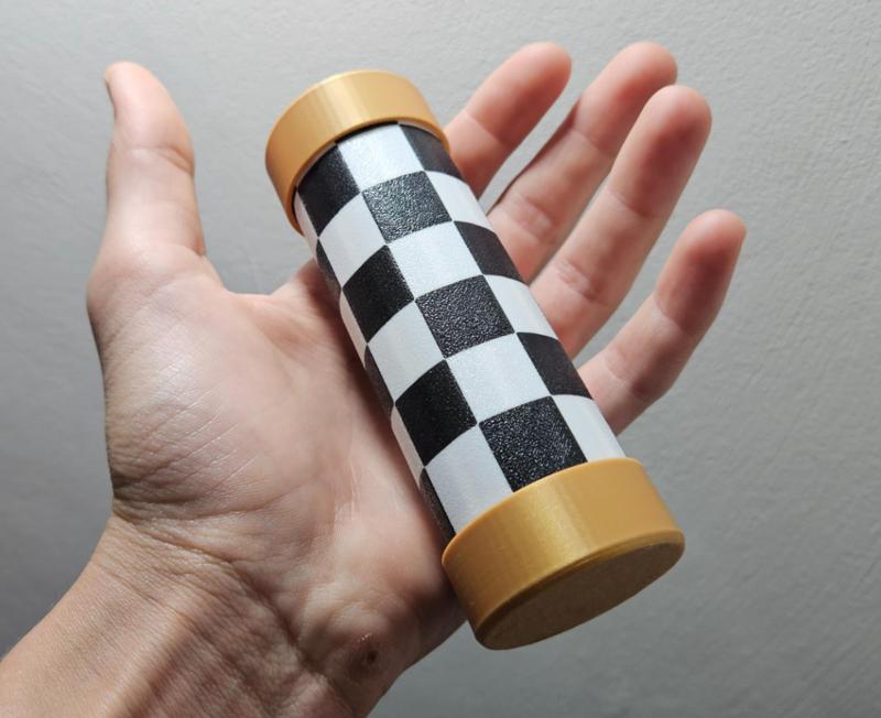 pocket sized rollable chess/checkers set