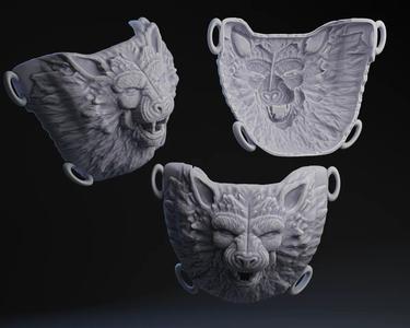 Lion Head Codpiece   