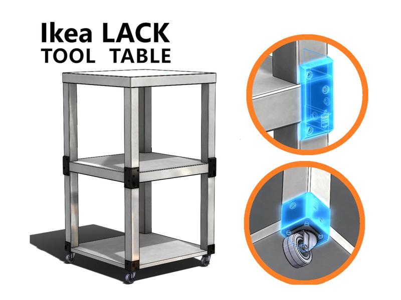 Ikea LACK Tool Table