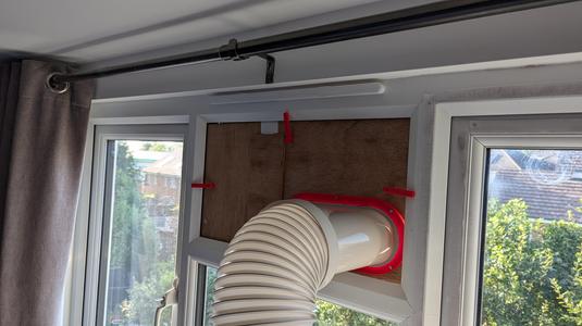Window blocker for portable AC unit