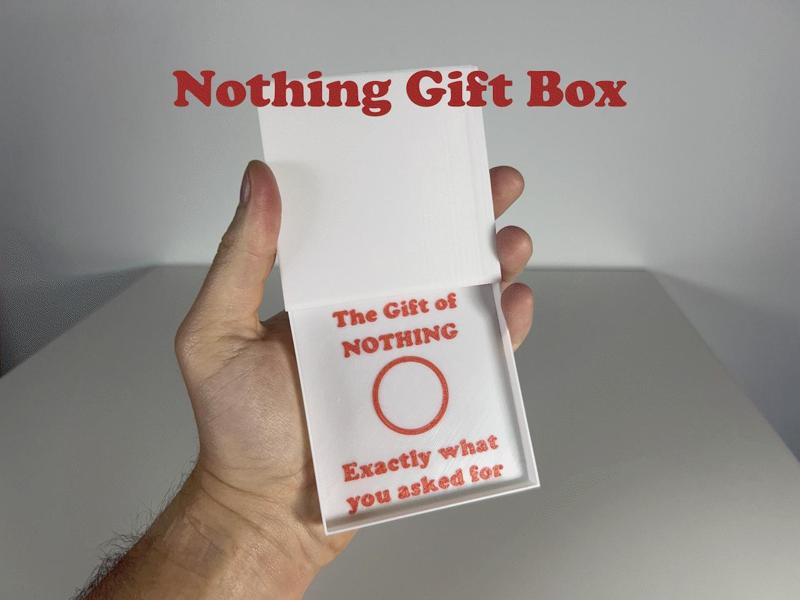 Nothing  Gift Box – For Those Who Want "Nothing"