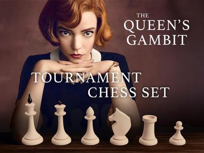 Chess set Queen's Gambit finals 1950's Ussr/Latvia