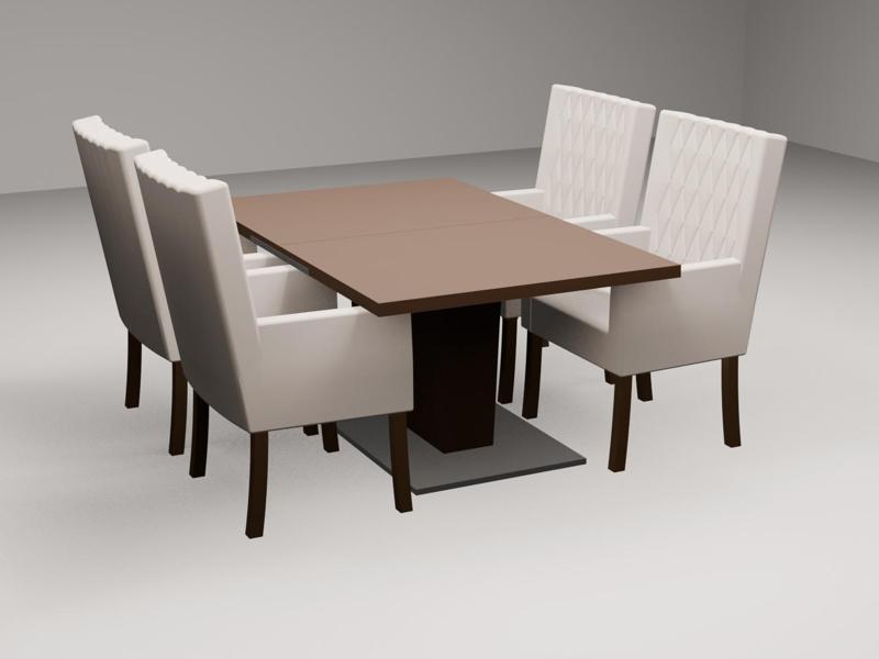 Dining table, for dollhouse or diorama