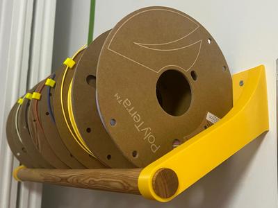 Minimalistic spool shelf
