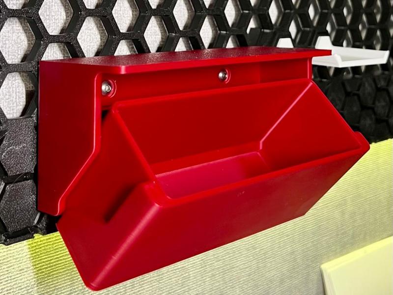 Tilted Drawer for Honeycomb Storage Wall