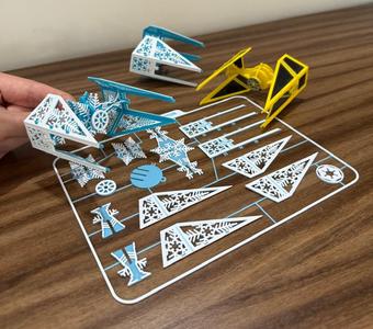 Tie Interceptor snow flake kit card