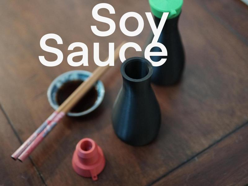 Soy Sauce Bottle with Removable Lid